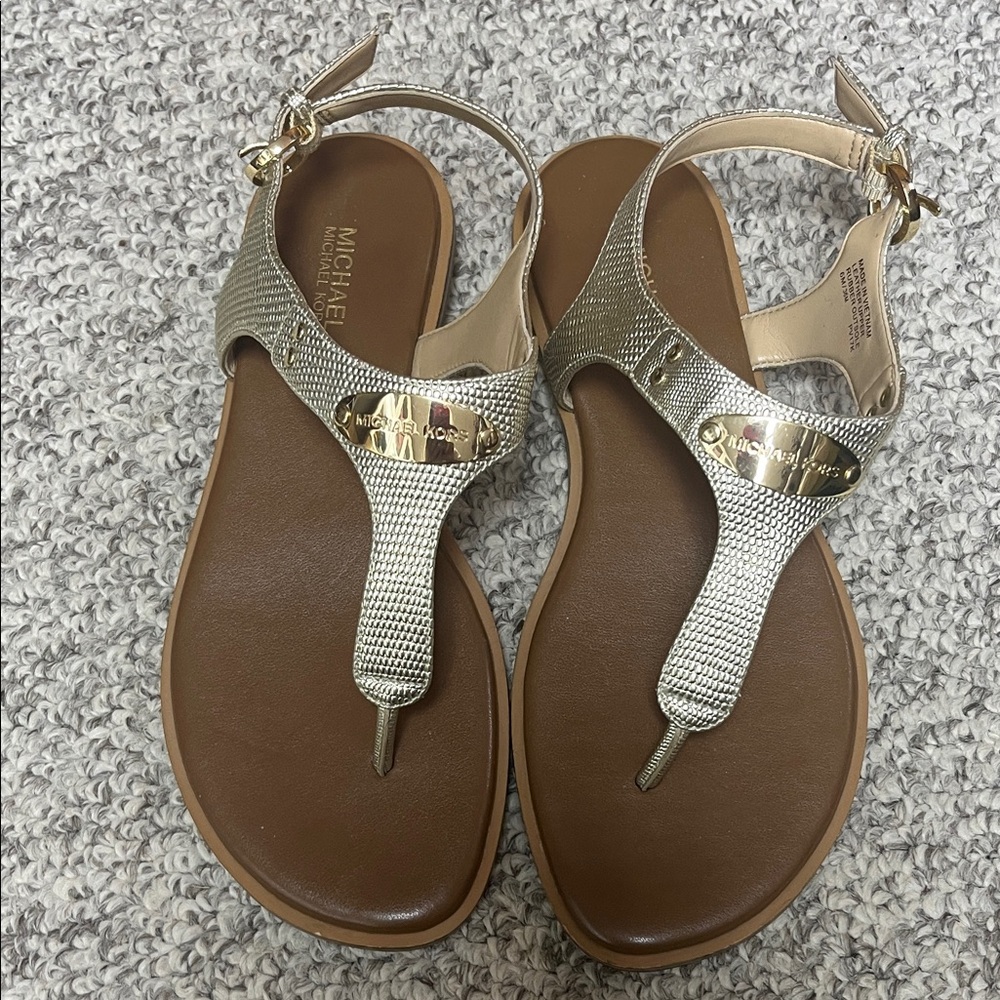 Michael Kors Metallic Gold Sandals